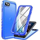 Cozycase iPhone SE2 / iPhone SE3 / iPhone 8 / iPhone 7用 防水ケース 完全防水 360度全面保護 工事用 防水 防塵 耐衝撃 水中撮影 洗濯可能 傷防止 カメラ保護 ワイヤレス充電（Oi充電対応）