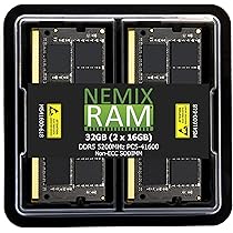 Amazon.co.jp: NEMIX RAM 32GB (2X16GB) DDR5 5200MHz PC5-41600 非ECC