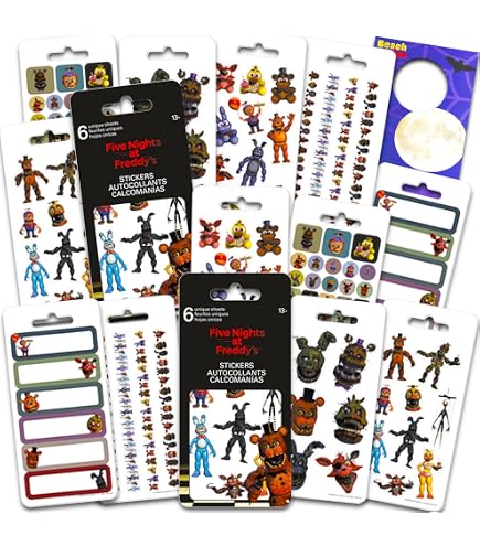 Amazon | Five Nights at Freddy's Stickers, 4 Sheets | シール