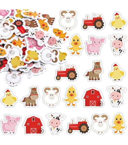Eureka Pegatinas De Animales Salvajes, 36 Pegatinas