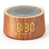 【テレビ朝日で紹介】Dreamegg ホワイトノイズ 目覚まし時計 おしゃれ 大音量 100dB(25種癒し音×7種アラーム音×ディスプレイ調光) | ホワイトノイズマシン デジタル 置き時計 スヌーズ USB電源式 ホワイトノイズ ピンクノイズ 発