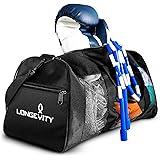 Longevity Gear Duffle Mesh Bags With Bottle Pocket, Breathable Duffel Bag for Sweaty Clothes and Equipment, Workout Bag, Gym 