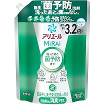 Amazon.co.jp: アリエール MiRAi 洗濯洗剤 濃縮 漂白剤級の消臭プラス