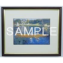 ピエール　オーギュスト　ノルワール　アスニエールのセーヌ川　絵画　額縁　大きめ Amazon.co.jp: DIY数字油絵アニエールのセーヌ川小舟船1879年