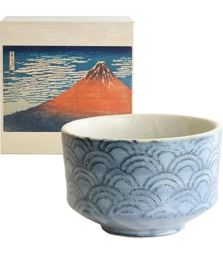 Amazon | 茶道具 抹茶碗 せともの 黒織部茶碗 景陶作 紙箱入り | ノー
