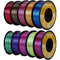 KINGROON 3Dプリンターフィラメント 1.75mm/ヤY31628-P3 Amazon.co.jp: Kingroon PLAフィラメント、三色シルクPLA