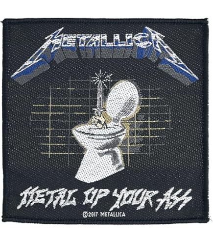 Licensed METALLICA Flaming Skull Woven Sew On Battle Jacket Band - Foto 10