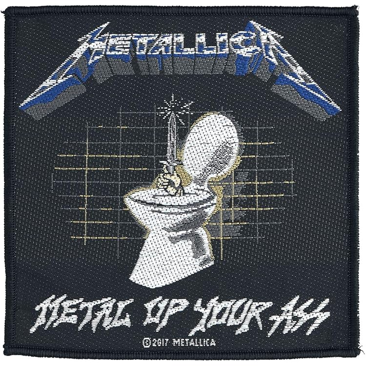 Patch Brodé Metallica Jump In Fire Pour Kutte Ou Veste - License Officielle, 100% Polyester - 10