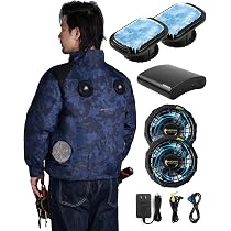 Amazon.co.jp: [MIDIAN] 空調作業服用 ファンバッテリーセット ゴミ