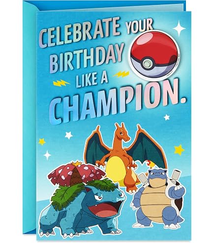 Amazon | Hallmark (ホールマーク) ポケモン バースデーカード 子供用