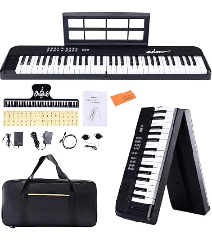 Amazon | 電子キーボード 61鍵盤 16音色 キーボード 10リズム 軽量