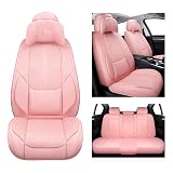 NS YOLO レザー カーシートカバー、フェイクレザーレット 自動車クッションカバー、車用 SUV ピックアップトラック ユニバーサルフィットセット オートインテリアアクセサリー用