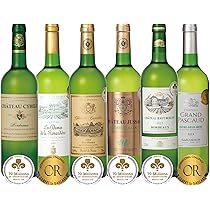 Amazon.co.jp: ALL金賞(格上入)白ワイン6本セット 飲み比べフランス