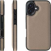 Amazon.co.jp: HANATORA 16 ケース 本革 耐衝撃 バンパー型