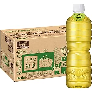 「アサヒ 緑茶」 ラベルレスボトル 630ml×24本