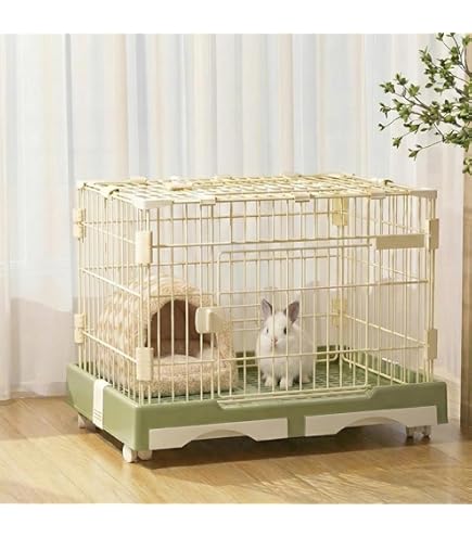 Amazon | ウサギ ケージ 小型 ペット ハムスター 小動物 キャスター