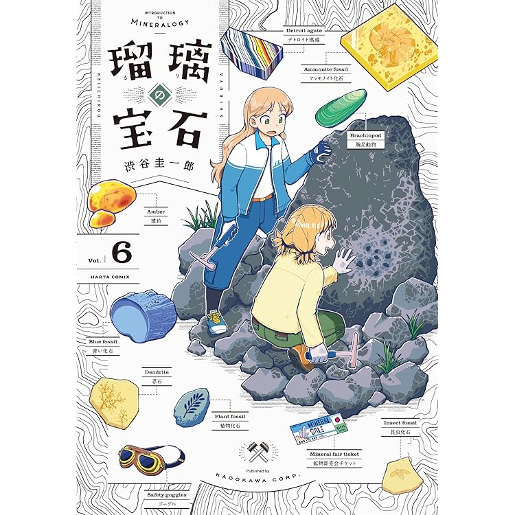 Amazon.co.jp: 瑠璃の宝石 公式図鑑 鉱物生活のススメ (ハルタ