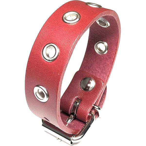 TOGA Archives レザーブレスレット　レッド　赤　バックル　メタル Amazon | [SKULLNEST] レッド ダブルストラップ レザー ブレスレット