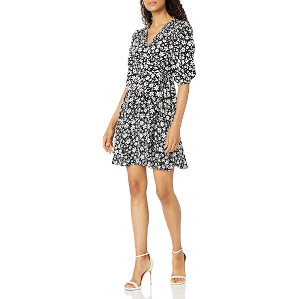 London Times Tie-Waist Animal Print A-Line Dress – New Yorker's Apparel-228598