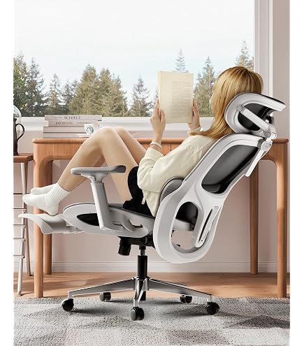 Amazon | Hbada Office Chair, Desk Chair with Flip-Up Armrests and