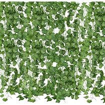 Amazon｜Bacucine フェイクグリーン ツタ 人工観葉植物 アイビー 造花