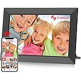 Frameo WiFi Digital Picture Frame - 10.1 Inch 1280x800 HD IPS Touch Screen Digital Photo Frame, 32GB Memory, Automatic Rotate