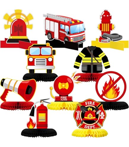 Zopeal 3 Tier Fire Hydrant Cupcake Stand Party Decorations Fire Truck Cupcake Holder Hydrant Birthday Dessert Stand Cake Holder For Birthday Party Supplies - View #13