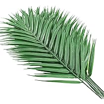 Amazon｜78個 8種類の偽物の葉、熱帯のヤシの葉、モンステラの葉