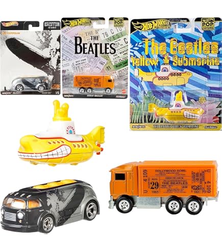 Hot Wheels The Beatles Series Quick D Livery 1/5, Black Car