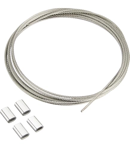 Amazon | ニッサチェイン アルミオーバルスリーブ ワイヤー