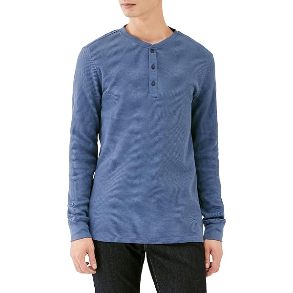 Amazon | [Levi's] Tシャツ サーマル ワッフル ヘンリーネック 長袖