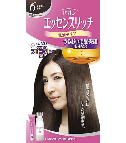 エルセラーン　ルメードヘアカラー⑥赤みを抑えた栗色3本セット　独特の刺激臭弱め Amazon | パオン エッセンスリッチ クリームタイプ 4M 赤みを抑えた