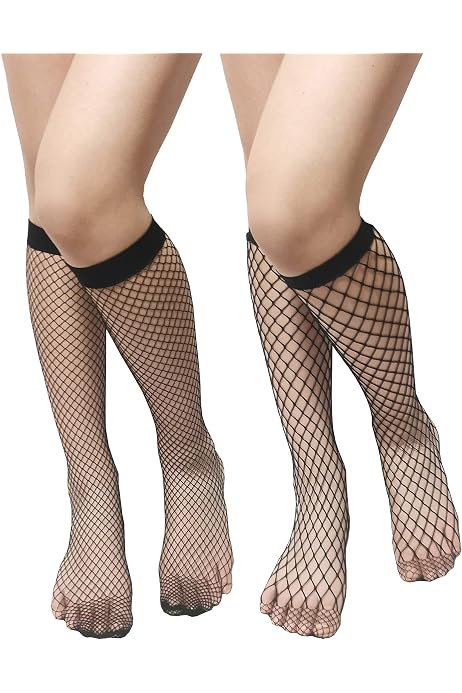 White fishnets Stockings Pantyhose 