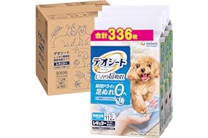 Deo Sheet Super Absorbent (5 Times Urine Absorption) Unscented Deodorizing Regular 336 Sheets (112 Sheets x 3 Packs) for Dogs Toilet Sheet [Case Item] [Amazon.co.jp Exclusive]