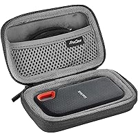 ProCase Hard Travel Case for SanDisk 250GB/ 500GB/ 1TB/ 2TB Extreme Portable SSD, SDSSDE60-500G-G25 Shockproof EVA Hard Shell