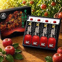Amazon.co.jp: りんごジュース 1L 4本 (化粧箱入り) 100% ストレート
