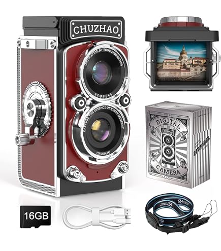 Amazon.co.jp: CHUZHAO ヴィンテージミニデジタルカメラ、ポータブル 