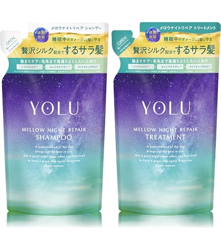 Amazon | YOLU ヨル シャンプー メロウナイトリペア 詰め替え シルク
