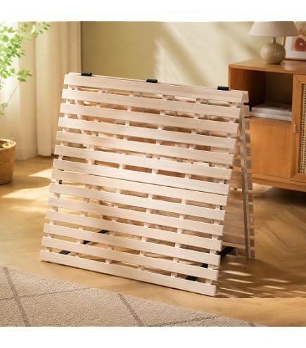 Amazon｜すのこベッド 折りたたみベッド 天然桐 二つ折り ベッド