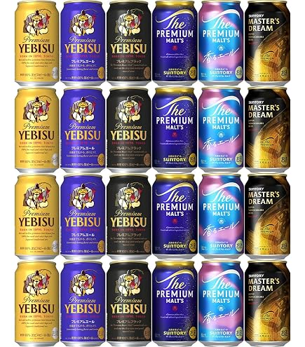 Amazon.co.jp: プレミアムモルツ・ヱビス6種アソート 350ml×48本（6種