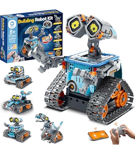 Ulikey Robot 5 In 1 Telecomandato Per Bambini: Giocattoli Da Costruzione Con App E Telecomando 2.4G