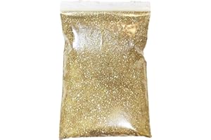 (mind items) ラメ パウダー 色 選択可 金 銀 青 緑 濃緑 赤 橙 100ｇ (シャンパンゴールド)