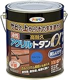 アサヒペン 油性高耐久アクリルトタン用α 1.6KG スカイブルｰ 539151