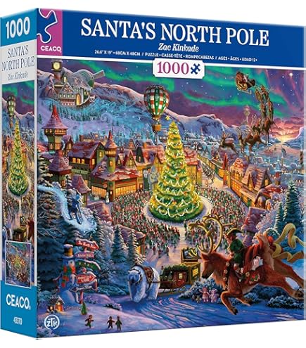 美品付属品あり】トーマス・キンケード 「サンタのワークショップトイ