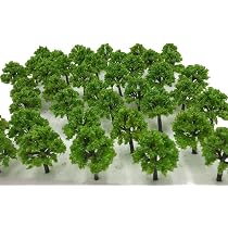 Amazon | ［DauStage］ 緑 桜 竹 ヤシの木 柳 松 森林 模型 Nゲージ
