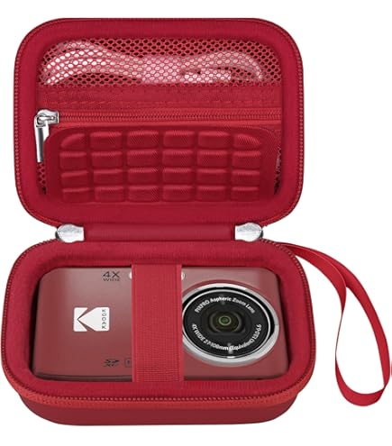 Amazon | Kodak PIXPRO FZ55 デジタルカメラ(レッド) + 32GB メモリー