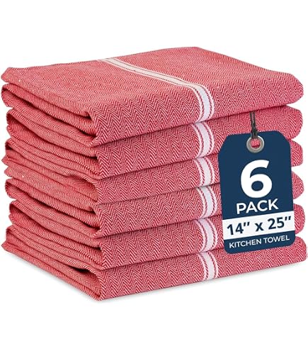 Amazon｜Utopia Towelsレッドディッシュタオル[12枚パック - 15 x 25