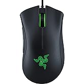 Razer DeathAdder Essential Gaming Mouse: 6400 DPI Optical Sensor - 5 Programmable Buttons - Mechanical Switches - Rubber Side