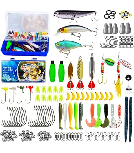 Smaky Fishing Tackle Kit - 80 Pc Beginner Fishing Gear Set
