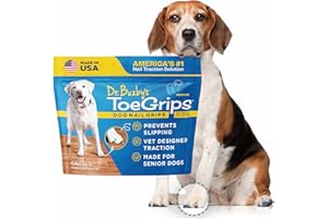 Dr. Buzby's ToeGrips, Instant Traction for Senior and Special Needs Dogs (Medium)